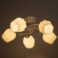 Люстра "Зарина" 5хЕ27 40Вт белый 60х60х24см BayerLux