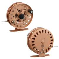 Катушка инерционная, металл, диаметр 7.5 см, цвет светло коричневый, HF75 Катушка инерционная, металл, диаметр 7.5 см, цвет светло коричневый, HF75