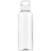 Бутылка для воды Plaske, прозрачная с белой крышкой Бутылка для воды Plaske, прозрачная с белой крышкой