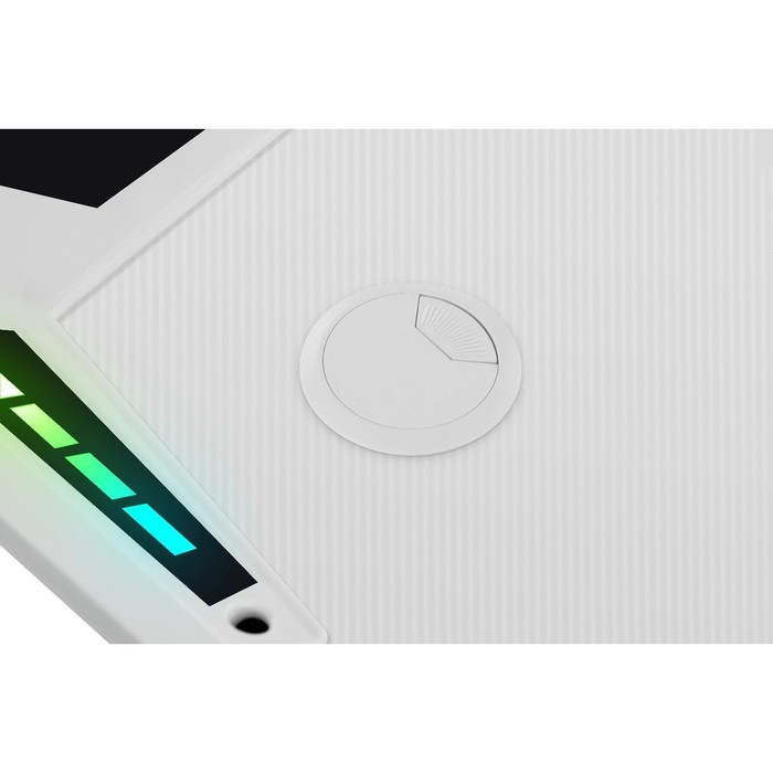 Стол игровой Defender Infinity, 120х75х60 см, нагрузка до 110 кг, подсветка, белый