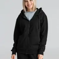 Толстовка на молнии с капюшоном Siverga 2.0, черная, размер 4XL