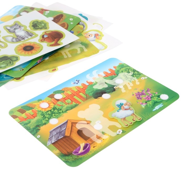 Игра на липучках, конструктор &laquo;Ферма&raquo; , Весёлые липучки