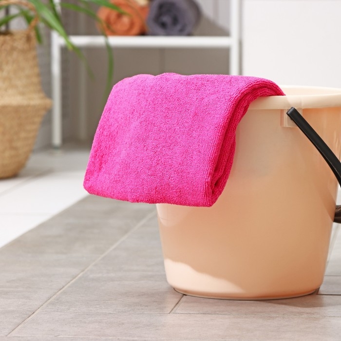 Тряпка для пола Доляна, 220 г/м², 70×80 см, микрофибра, с оверлоком, цвет МИКС Тряпка для пола Доляна, 220 г/м², 70×80 см, микрофибра, с оверлоком, цвет МИКС