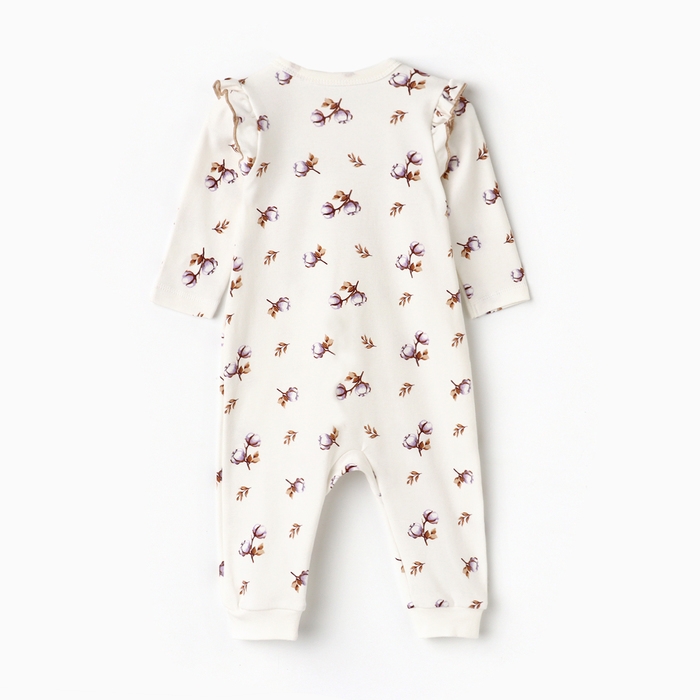 Комбинезон детский с открытыми ножками, цвет белый, рост 80