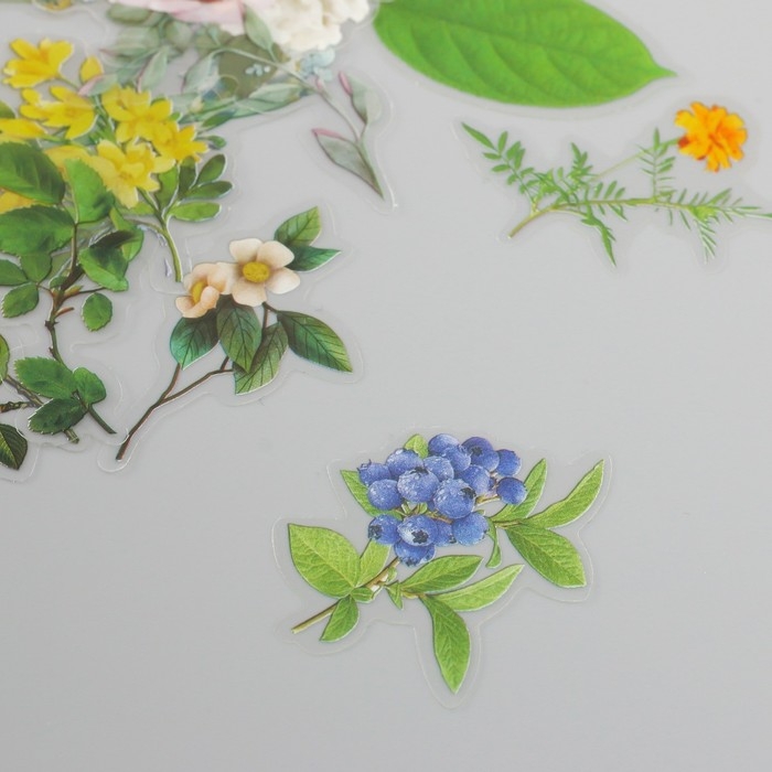 Наклейки для творчества пластик PVC "Воспоминания о путешествии" набор 60 шт 10х14 см