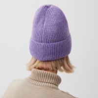 Шапка женская MINAKU, цвет фиолетовый, р-р 56-58 Шапка женская MINAKU, цвет фиолетовый, р-р 56-58