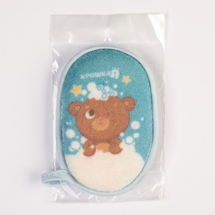 Мочалка детская махровая «Мишка» Мочалка детская махровая «Мишка»