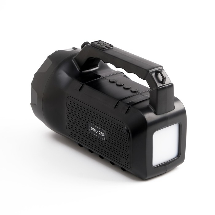 Фонарь аккумуляторный, 10 Вт, 1200 мАч, Bluetooth, AUX, USB, радио, на солнечной батарее Фонарь аккумуляторный, 10 Вт, 1200 мАч, Bluetooth, AUX, USB, радио, на солнечной батарее