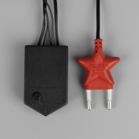 Гирлянда &laquo;Бахрома&raquo; 1.8 х 0.5 м, IP20, тёмная нить, 48 LED, свечение зелёное, 8 режимов, 220 В