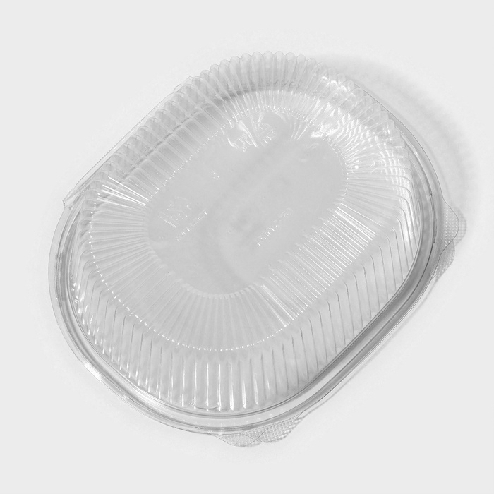 Контейнер пластиковый одноразовый с неразъёмной крышкой ПР-РКС-500, 500 мл, 15,9&times;13&times;5,5 см, 10 шт/уп.