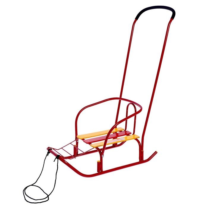 Санки &laquo;Ветерок 7&raquo;, цвет алый