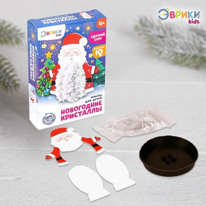 Набор для выращивания кристалла &laquo;Опыты. Чудесные кристаллы&raquo;, Дед Мороз