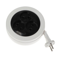 Удлинитель-рулетка Luazon Lighting ECO, 3 розетки, 4.5 м, 6 А, 1300Вт,ШВВП 2х0.5 мм2,без з/к Удлинитель-рулетка Luazon Lighting ECO, 3 розетки, 4.5 м, 6 А, 1300Вт,ШВВП 2х0.5 мм2,без з/к