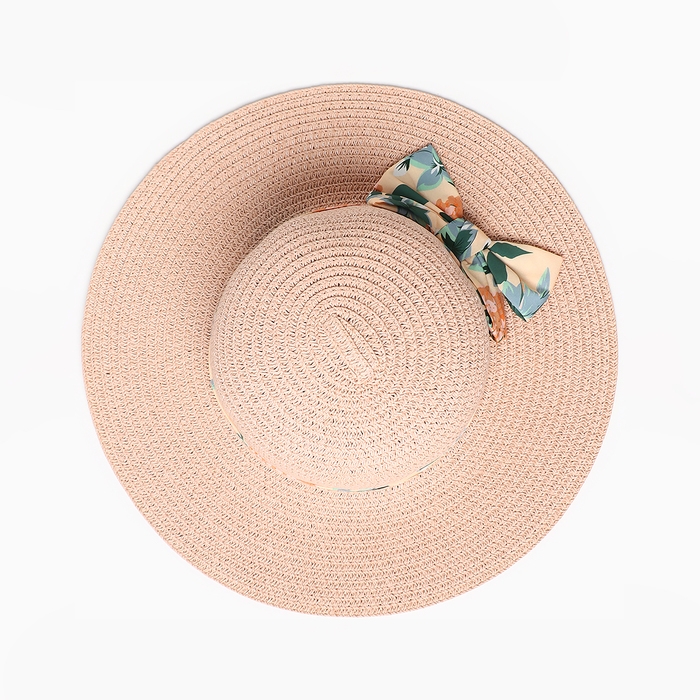 Шляпа для девочки, цвет розовый, размер 52 Шляпа для девочки, цвет розовый, размер 52