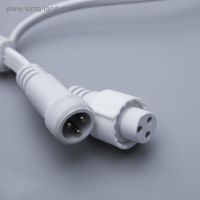 Гирлянда &laquo;Занавес&raquo; 2 &times; 1.5 м, IP44, УМС, белая нить, 360 SMD-LED, свечение белое, 220 В