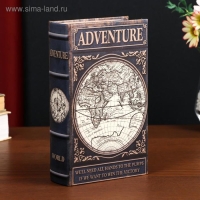 Сейф-книга дерево кожзам "Приключения. Карта" 21х13х5 см Сейф-книга дерево кожзам "Приключения. Карта" 21х13х5 см
