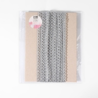 Тесьма декоративная, металлизированная, 10 &plusmn; 1 м, 8 мм, цвет серебряный