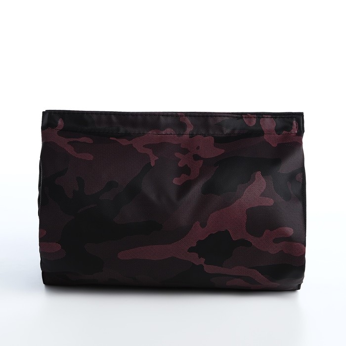 Косметичка дорожная, 4 отдела на молниях, цвет розовый/чёрный Косметичка дорожная, 4 отдела на молниях, цвет розовый/чёрный