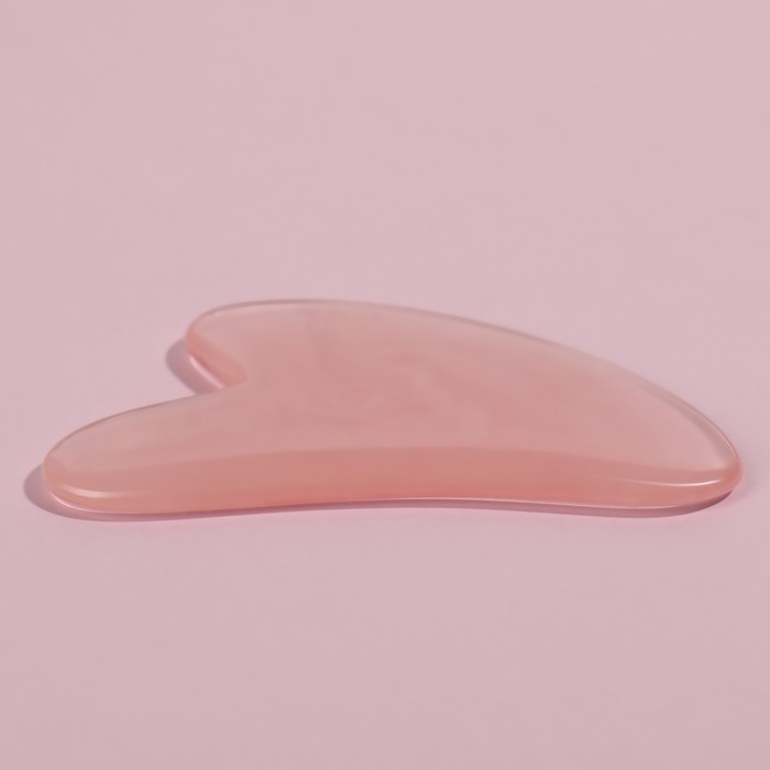 Массажёр гуаша &laquo;Сердце&raquo;, 8,5 &times; 5,5 см, цвет розовый