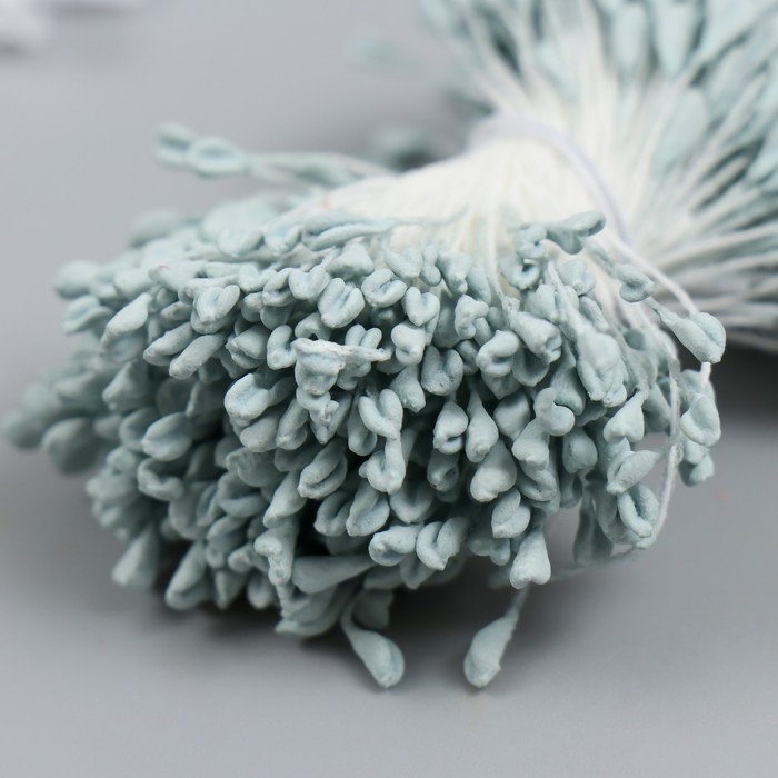 Тычинки для цветов "Серо-голубой" набор 360 шт длина 6 см