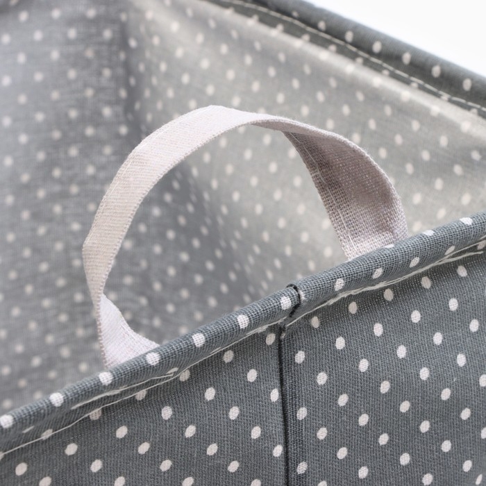 Текстильная корзина Доляна "Горох", 32*32*32 см