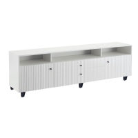 Тумба под ТВ Оливия, 2000х426х668,цвет белый / белый глянец