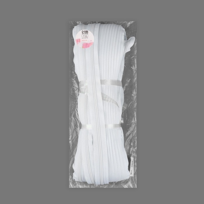 Молния рулонная &laquo;Спираль&raquo;, №5, 100 м, цвет белый