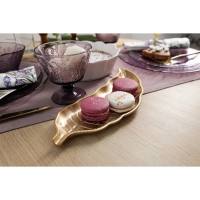 Блюдо для фруктов Доляна &laquo;Золотой лист&raquo;, 27&times;10 см, цвет золотой