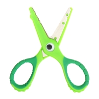 Ножницы 13,5см прорезиненные ручки, закругленные концы лезвий, Крокодил зеленый CALLIGRATA 1058294 Ножницы 13,5см прорезиненные ручки, закругленные концы лезвий, Крокодил зеленый CALLIGRATA 1058294