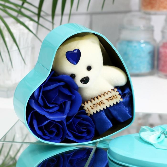 Мыльные розочки и медвежонок, набор Мыльные розочки и медвежонок, набор