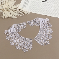 Воротник гипюровый, 25 &times; 7 см, цвет белый