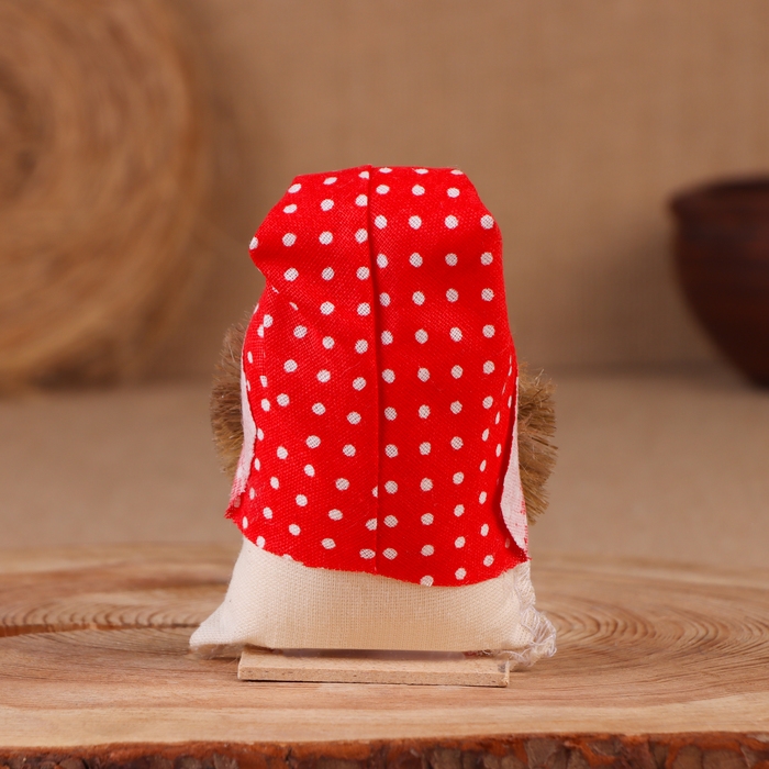 Оберег &laquo;Домовой&raquo;, с ложкой, 10 см, микс