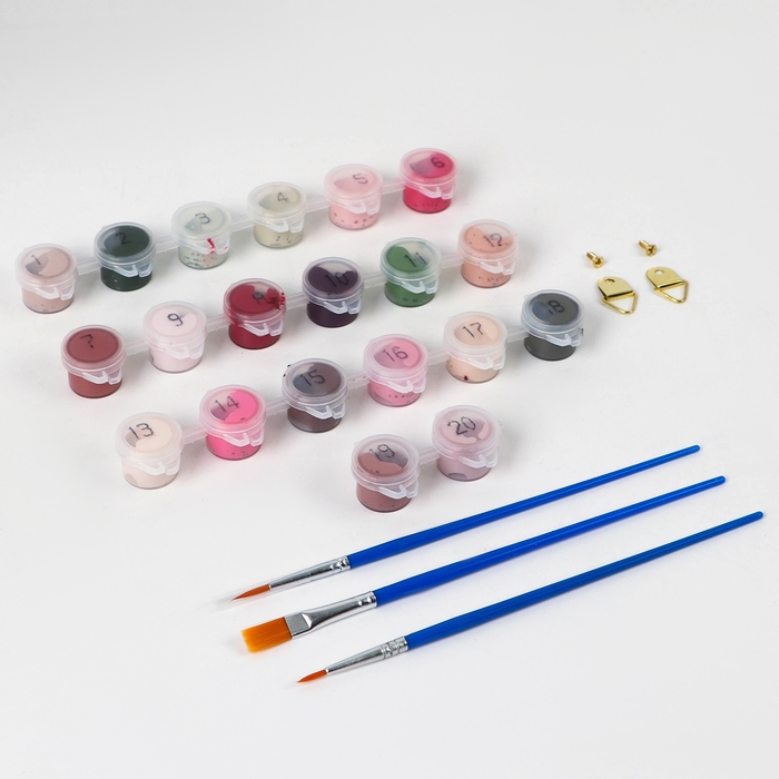 Картина по номерам в тубусе &laquo;Пионы с книгой&raquo;, 30 х 40 см