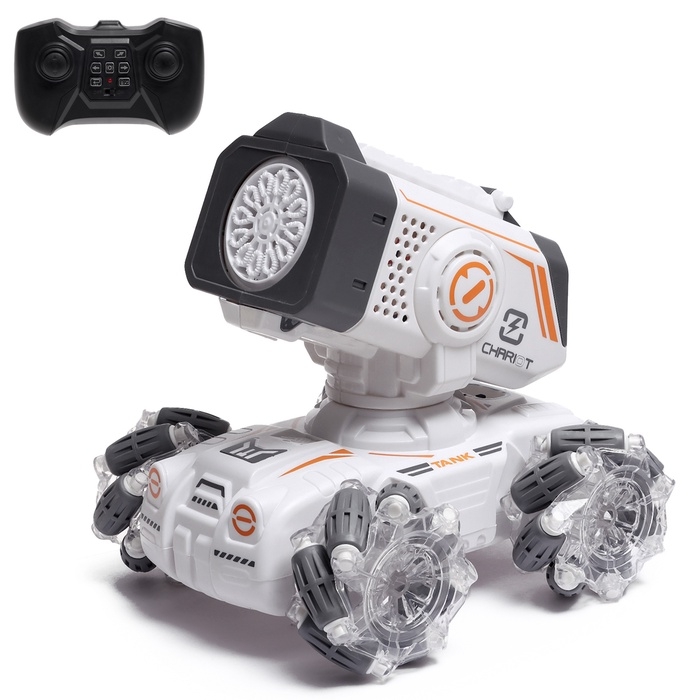 Машинка радиоуправляемая &laquo;Танк&raquo;, аккумулятор, на пульте управления, стрельба: мыльные пузыри