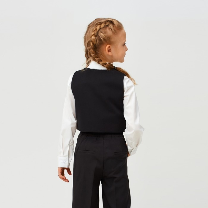 Жилет для девочки MINAKU, цвет чёрный, рост 158 см