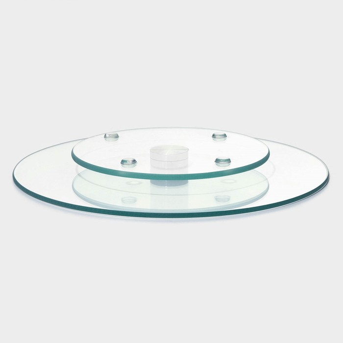 Подставка стеклянная для торта вращающаяся Доляна, d=32 см