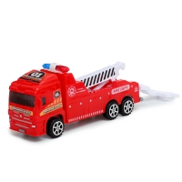 Грузовик «Эвакуатор», инерционный, с машинкой, цвет красный Грузовик «Эвакуатор», инерционный, с машинкой, цвет красный