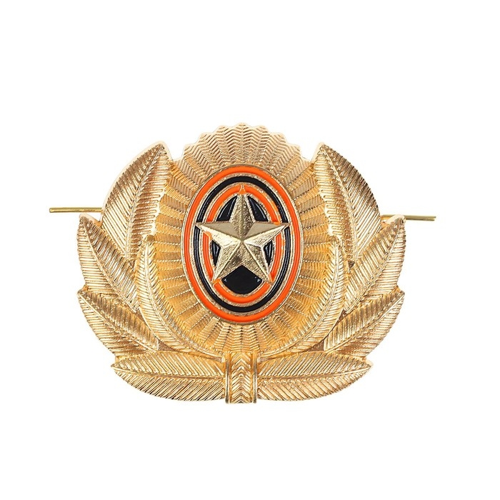 Кокарда со звездой в лавре, 5,5 х 4,5 см, набор 10 шт. Кокарда со звездой в лавре, 5,5 х 4,5 см, набор 10 шт.