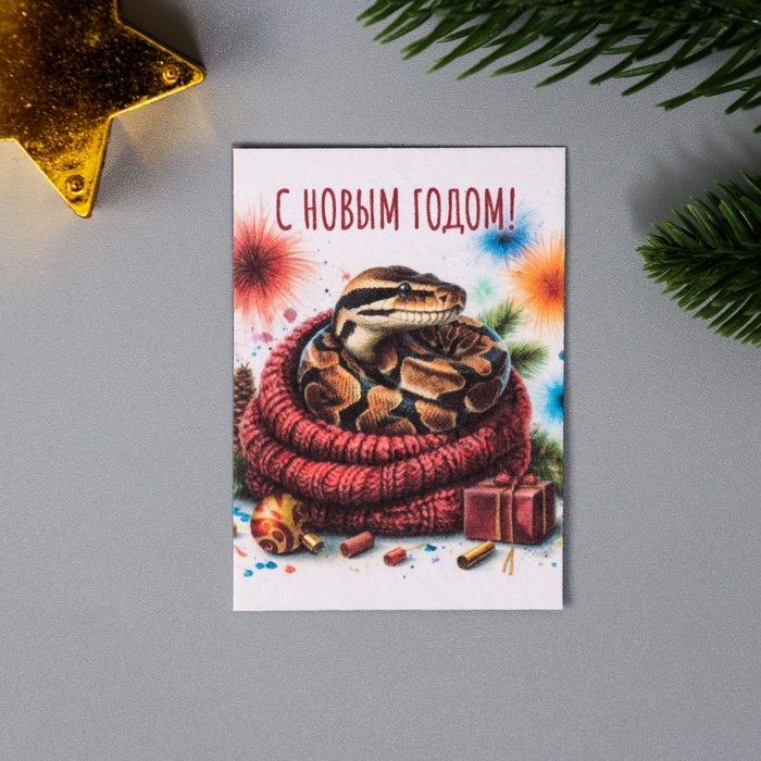 Набор открыток с семенами "Вырасти сам" "Змеи" 5*7см