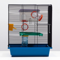 Клетка для грызунов трехярусная, туннели микс видов 39 x 29 х 46 см, микс цветов Клетка для грызунов трехярусная, туннели микс видов 39 x 29 х 46 см, микс цветов