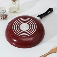 Сковорода &laquo;Эксперт&raquo;, d=24 см, пластиковая ручка, антипригарное покрытие, цвет бордовый