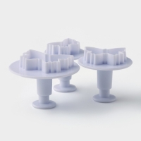 Набор плунжеров кондитерских Доляна «Бабочка», 3 шт, d=4/5/6 см Набор плунжеров кондитерских Доляна «Бабочка», 3 шт, d=4/5/6 см