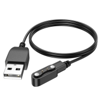 Кабель для зарядки смарт-часов Hoco Y10, 60 см, черный Кабель для зарядки смарт-часов Hoco Y10, 60 см, черный