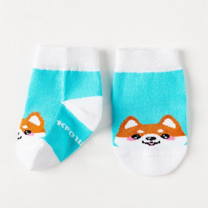 Набор носков Крошка Я &laquo;Корги&raquo;, 2 пары, 6-8