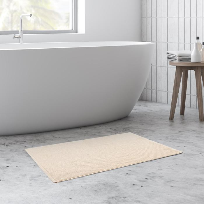 Коврик махровый Коврик махровый "Этель" Organic Beige 50х70 см, 100% хл, 550гр/м2