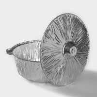 Казан форма для запекания (кастрюля с крышкой) из фольги, 5 л Казан форма для запекания (кастрюля с крышкой) из фольги, 5 л