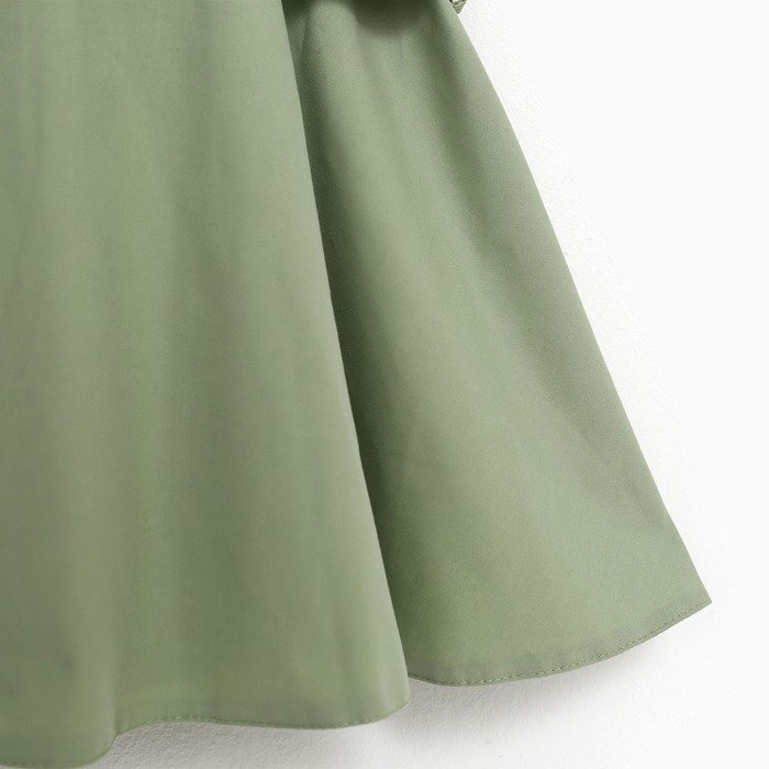 Платье детское двубортное KAFTAN, размер 38 (146-152 см), цвет оливковый