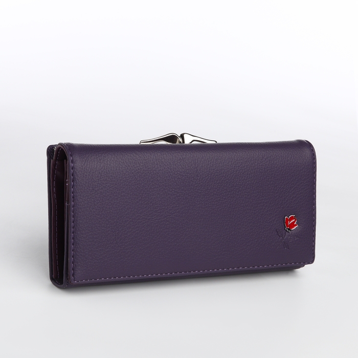 Кошелёк женский на магните, цвет фиолетовый Кошелёк женский на магните, цвет фиолетовый