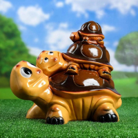 Садовая фигура "Черепаха тройная" 25х24х31см Садовая фигура "Черепаха тройная" 25х24х31см