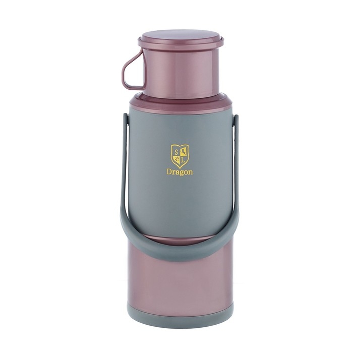 Термос 1.2 л, со стеклянной колбой, сохраняет тепло 24 ч , микс